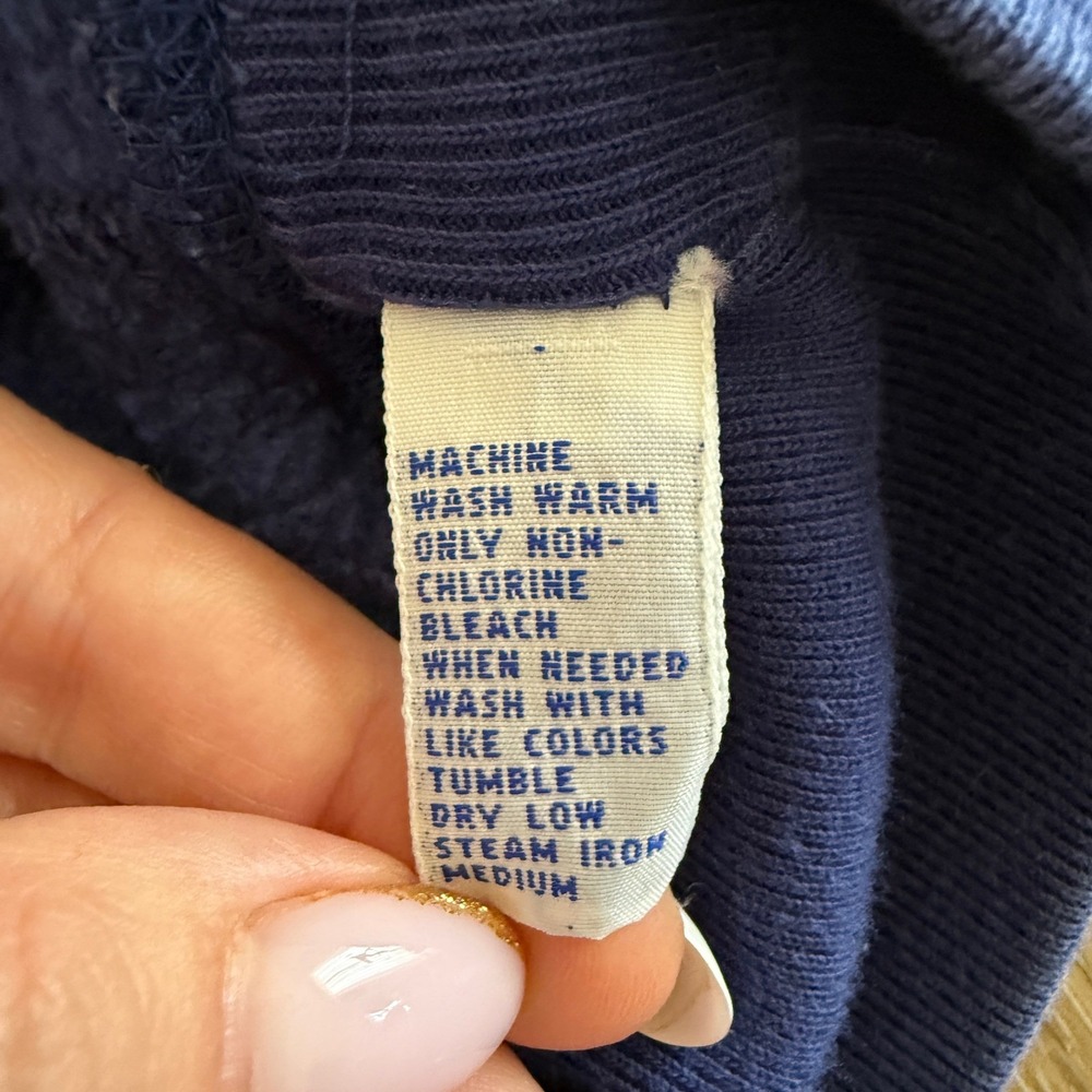 Vintage Polo Ralph Lauren Crewneck Sweatshirt Mens XL Blue Red Pony Pullover - Picture 4 of 7